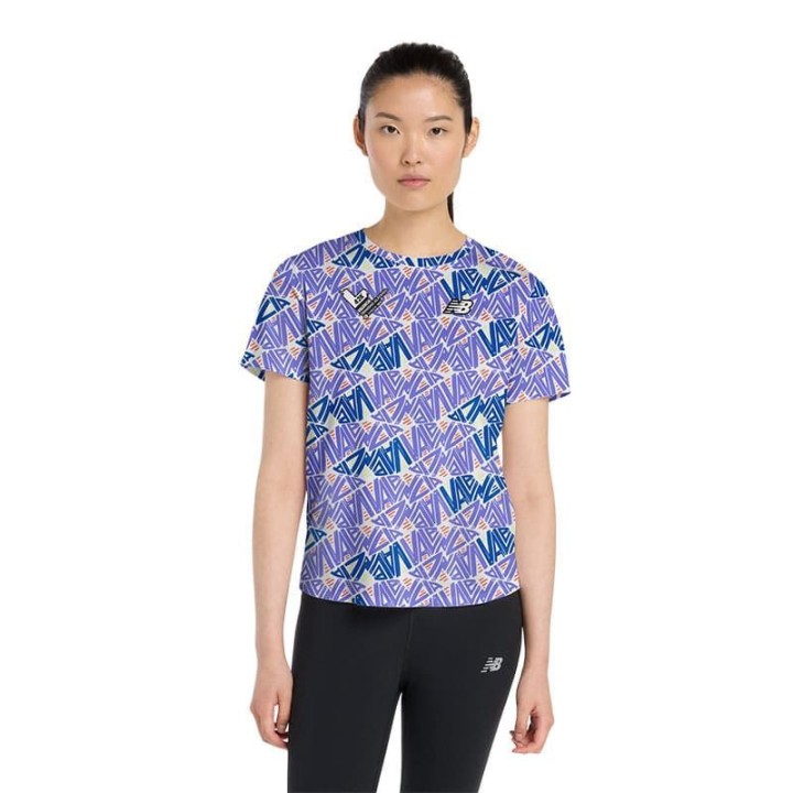 CAMISETA MANGA CORTA NEW BALANCE ATHLETICS MARATON VALENCIA 25 MUJER
