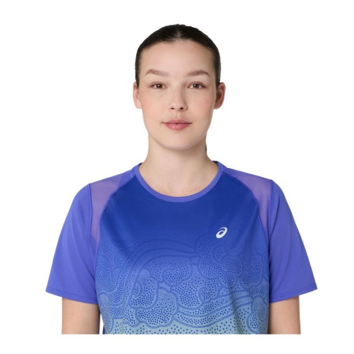 CAMISETA MANGA CORTA ASICS ROAD FADE SS TOP MUJER