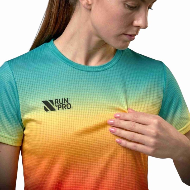 CAMISETA MANGA CORTA RUN&PRO SUNSET MUJER