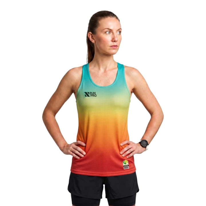 CAMISETA TIRANTES RUN&PRO SUNSET MUJER