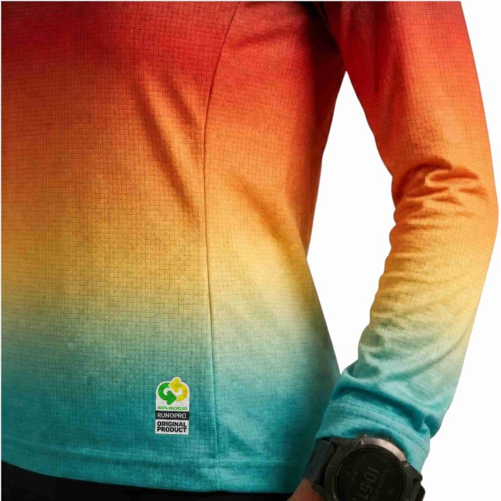 CAMISETA MANGA LARGA RUN&PRO BLACK SUNSET MUJER