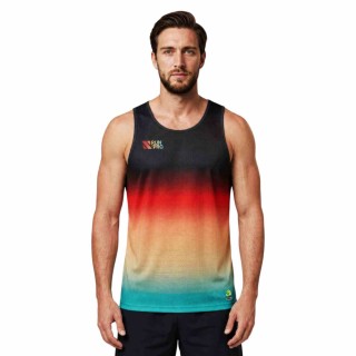 CAMISETA TIRANTES RUN&PRO BLACK SUNSET