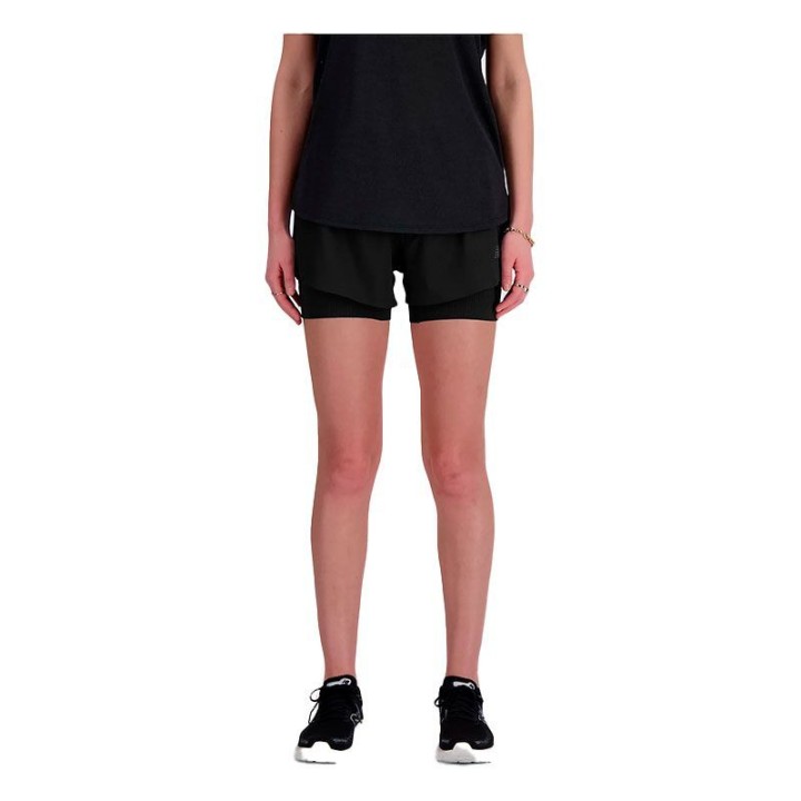 PANTALON CORTO NEW BALANCE RC 2IN1 3" MUJER