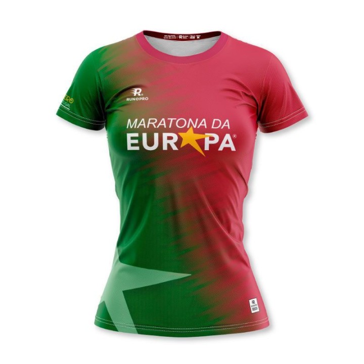 CAMISETA MANGA CORTA MARATONA DA EUROPA 2024 2 MUJER