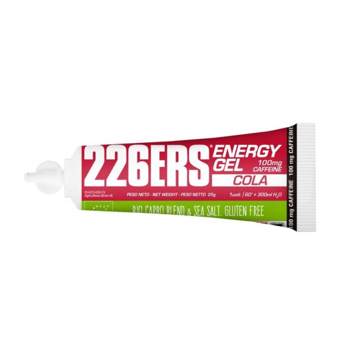 226ERS ENERGY GEL COLA CON 100 MG DE CAFEINA - 1 GEL x 25 GR